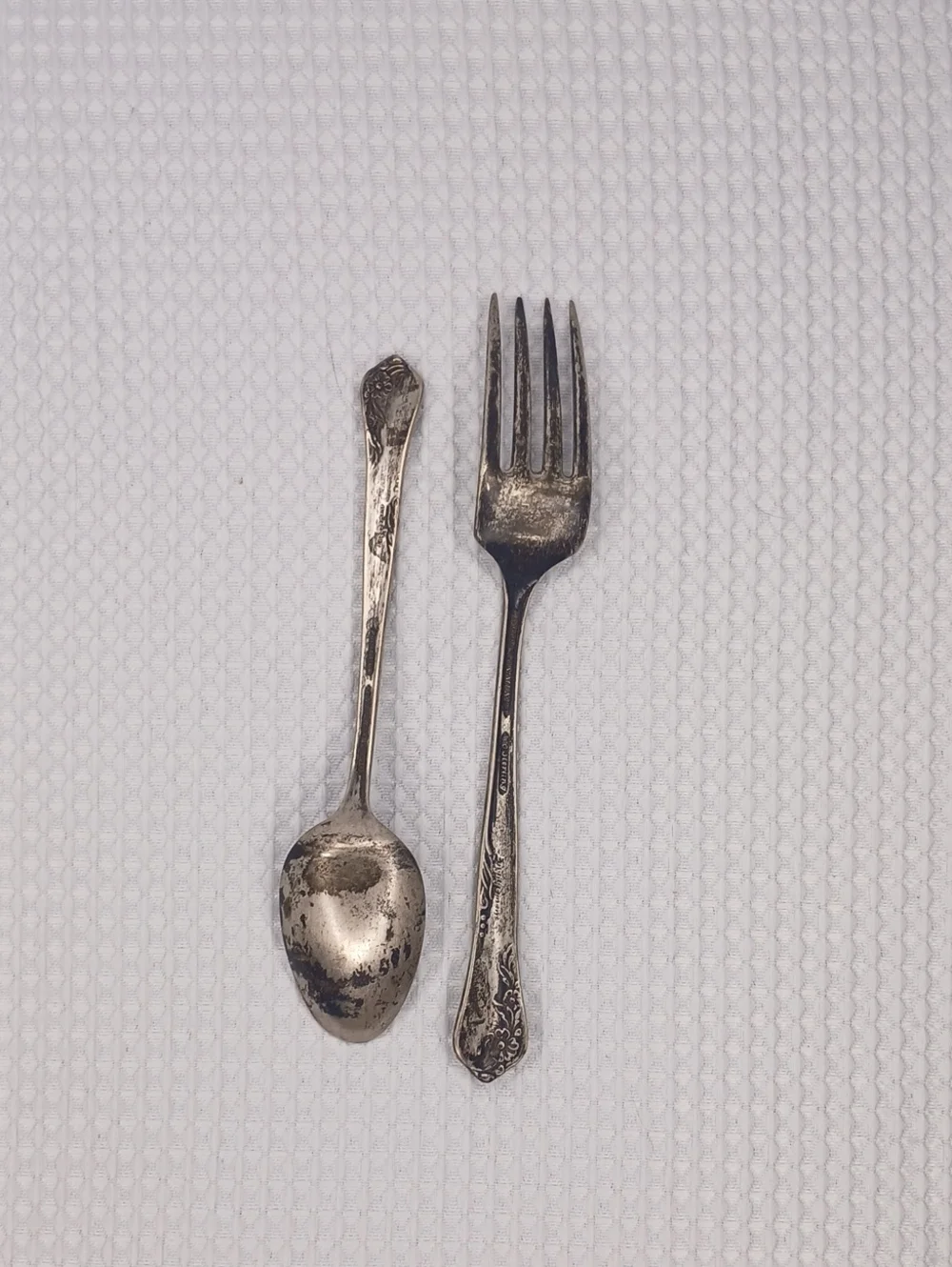 Vintage Oneida Engagement Sterling Silver Small Fork & Spoon Set OFFERS WELCOME!